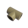 Water Supply Plumbing Materials High Quality Ppr Pipe Fittings Plastic Pure Ppr Equal Tee For Ppr Pipe